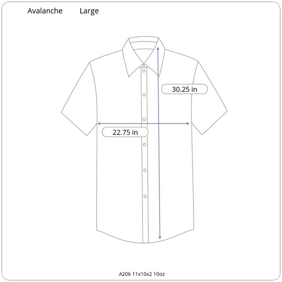 Avalanche Men's Outdoor Shirt Short Sleeve Button Down Casual Lightweight Large - Picture 11 of 11